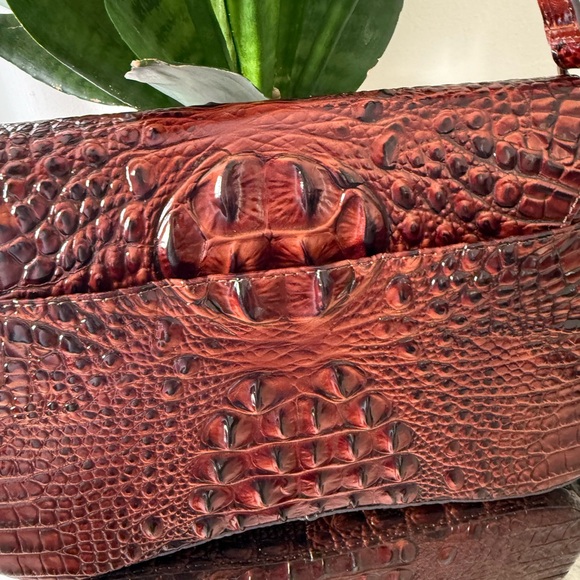 New Beautiful Brahmin Nerida Shoulder Bag - Classic Pecan Color! - Picture 10 of 11
